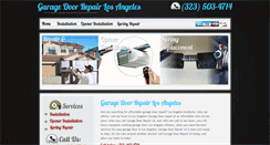 Desktop Screenshot of garagedoorrepairla.com